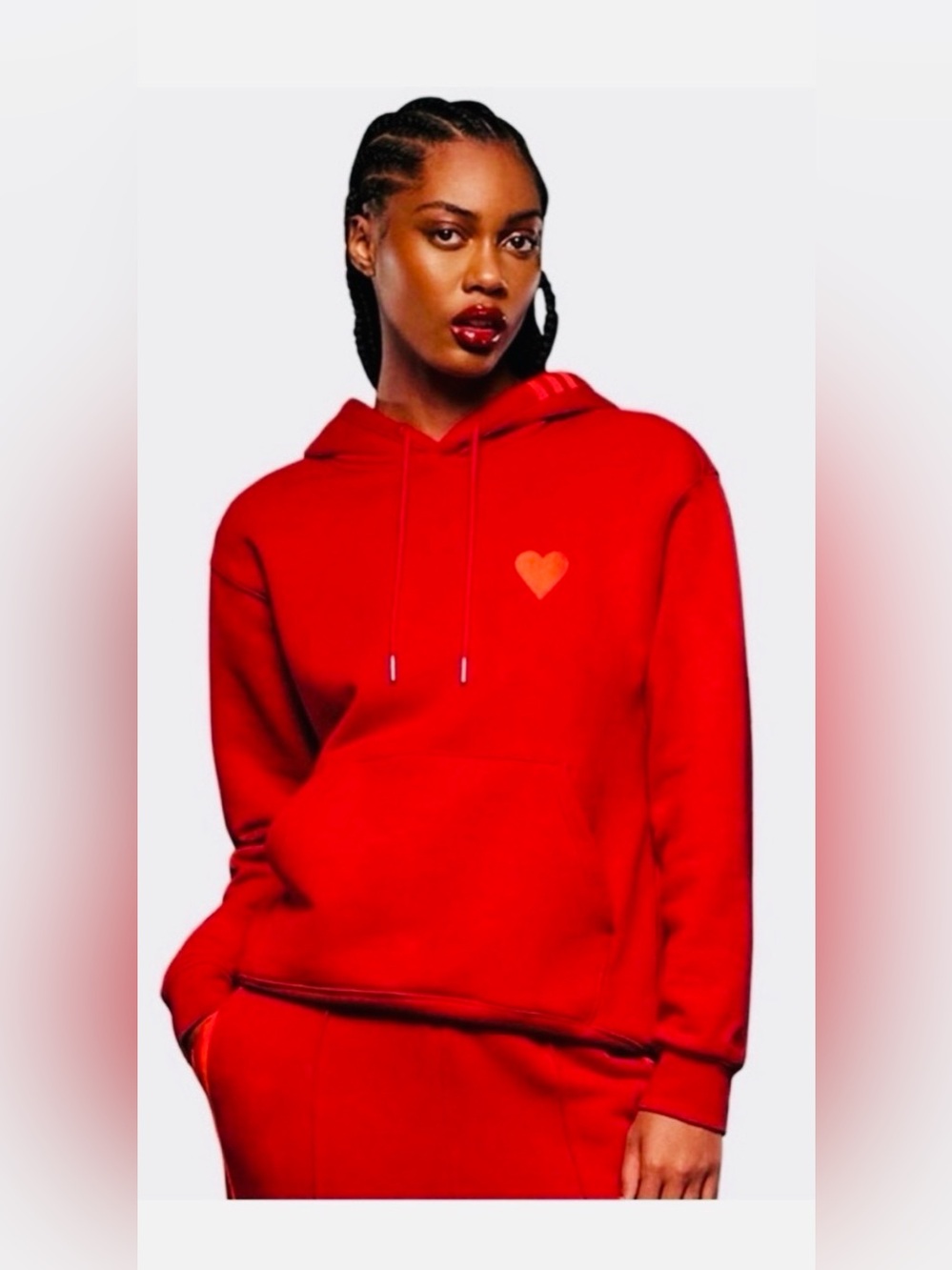 Adidas x Ivy Park Red Heart Hoodie
